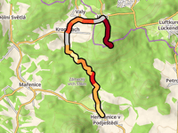 Hochwald / Hvozd from Heřmanice v Podještědí