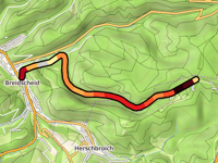 Hohe Acht depuis Breidscheid par Steilstrecke Nürburgring Nordschleife