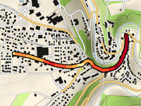 Hohenbergstrasse über Oberstadtstrasse