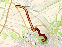 Hohenburg / Schlossberg da Mardorf via Stadtweg