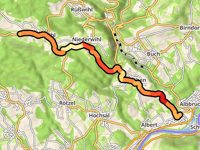 Hoheneck Oberwihl vanuit Albbruck