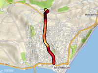 Holcombe Down desde Teignmouth por Exeter Road