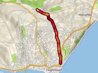 Holcombe Down da Teignmouth via Woodway Road