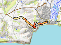 Hollyhead Road von Seaton über Stovar Long Lane
