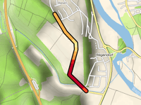 Holzgartenweg über Riesener Strasse