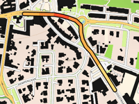 Hoogstraat von Genk über Berglaan