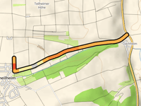 Hüttberg z Dächheim przez Bergstrasse