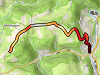 Huxhardt da Dahlerbrück via Mühlenweg