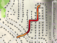 Inwood Trail von Miller Boulevard