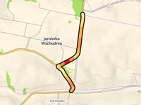 Janówka Górna desde Karolówka por Kapliczka Św. Antoniego