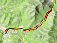 Jay Peak da Montgomery Center via Mountain Road