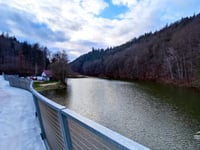 Bystrzyckie Lake from Lubachów