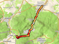Johannisstein from Olbersdorf via Oybin