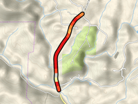 Jones Mountain Road from Fisher Creek