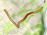 Jungferhügel vanuit Viermünden via Lanzenberg