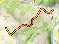 Jungferhügel depuis Viermünden par Lichtweg