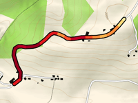 Justine depuis Le Gez par Route de Lonçon