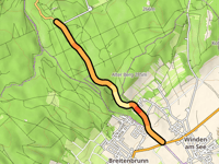 Kaisersteinbrucher Landesstrasse vanuit Winden am See