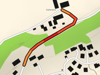 Kalteneck via Trenkermühlstrasse