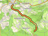 Kämerscheider Berg vanuit Schönenberg