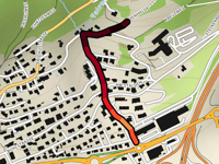 Katzenhalde via Bachmattstrasse