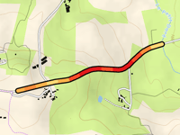 Keraus z Le Petit Doré przez Route de Restivinen