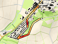 Kerlachkapelle / Weberberg z Stadtlauringen przez Am Schwedenkreuz