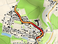 Kirchbergstrasse von Lützenhardt