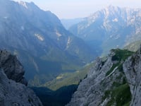Klanška Škrbina / Mangartsko sedlo from Predel Mangart
