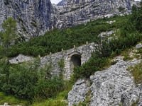 Klanška Škrbina / Mangartsko sedlo from Predel Mangart