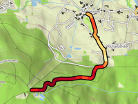 Klausenberg von Mehlmeisel über Bergstrasse