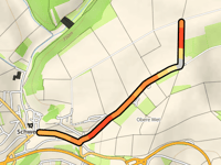 Klesbuckel von Schweinberg über Zur Kreuzstrasse