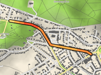 Klever Berg przez Brabanterstrasse