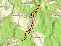 Kochenbusch da Bielatal via Raublochstrasse