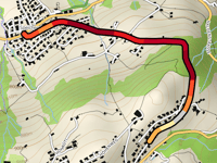 Kohlhalden from Speicherschwende via Rickstrasse