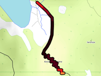 Kossdalssvingane da Kossdalsvatnet
