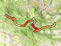 Kozákov von Bořkov über Světlá