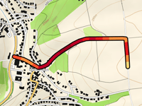 Kreutzäcker von Oberdürrbach über Alter Bergweg