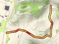 Kreuz Kirchberg vanuit Niederrotweil via Mittelberg