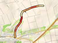 Krumme Länge z Theilheim przez Dümpfelstrasse