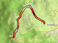 Châteaugaillard da Chausseterre via La Brosse