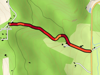 La Capelle über Route de la Brunié