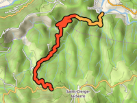 La Grange de l'Hubac via Route de Saint-Cierge-La-Serre