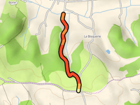La Plaine du Moulin à Vent vanuit Foncaudes via Route de Rodié