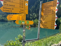 Lac de Derborence from Conthey