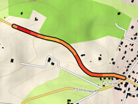 Route de Molas von L'Isle en Dodon
