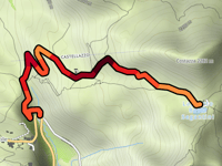 Laghetto Baita Segantini über Strada Val Venegia