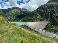 Lago di Place Moulin desde Roisan