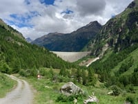 Lago di Place Moulin desde Roisan