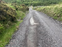 Lairig Nan Lunn Road depuis Kenknock